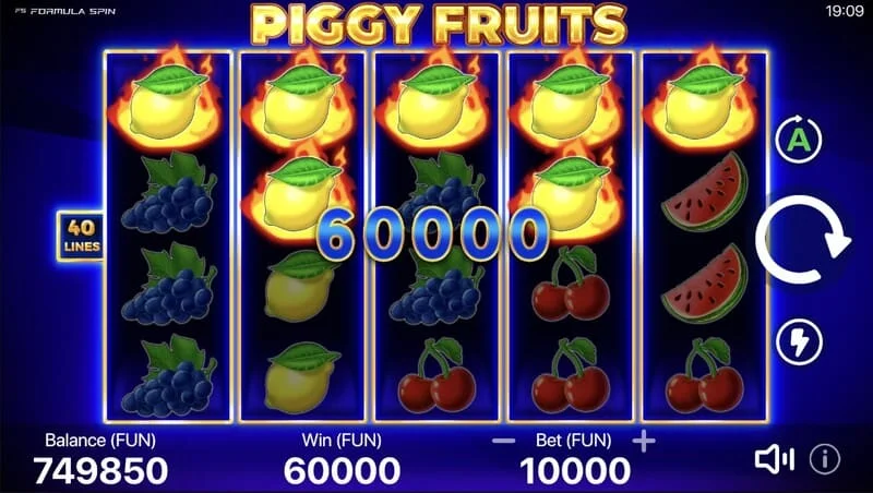 Piggy Fruits - íocaíocht mhór ón Piggy Feature le Wilds randamacha